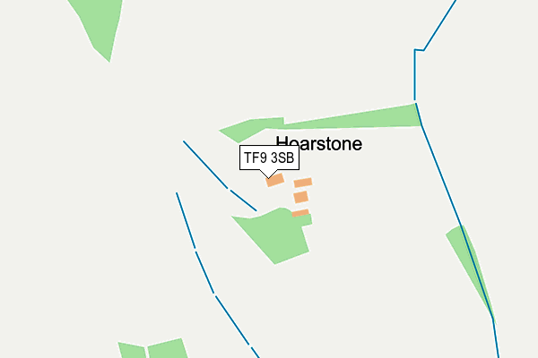 TF9 3SB map - OS OpenMap – Local (Ordnance Survey) TF9 3SB map - OS OpenMap – Local (Ordnance Survey)
