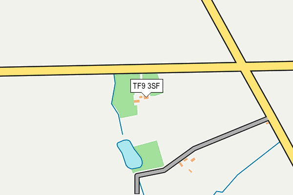 TF9 3SF map - OS OpenMap – Local (Ordnance Survey) TF9 3SF map - OS OpenMap – Local (Ordnance Survey)