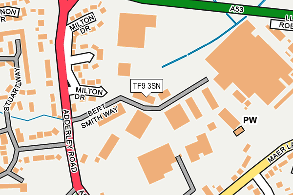 TF9 3SN map - OS OpenMap – Local (Ordnance Survey) TF9 3SN map - OS OpenMap – Local (Ordnance Survey)