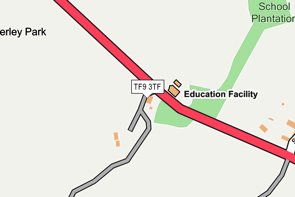 TF9 3TF map - OS OpenMap – Local (Ordnance Survey) TF9 3TF map - OS OpenMap – Local (Ordnance Survey)