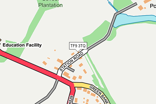 TF9 3TQ map - OS OpenMap – Local (Ordnance Survey)