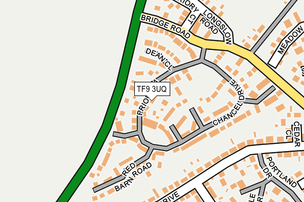 TF9 3UQ map - OS OpenMap – Local (Ordnance Survey) TF9 3UQ map - OS OpenMap – Local (Ordnance Survey)