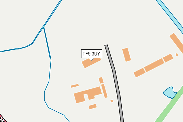 TF9 3UY map - OS OpenMap – Local (Ordnance Survey) TF9 3UY map - OS OpenMap – Local (Ordnance Survey)