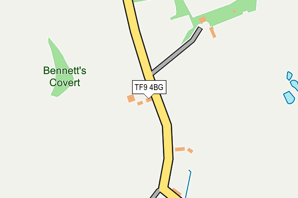 TF9 4BG map - OS OpenMap – Local (Ordnance Survey) TF9 4BG map - OS OpenMap – Local (Ordnance Survey)