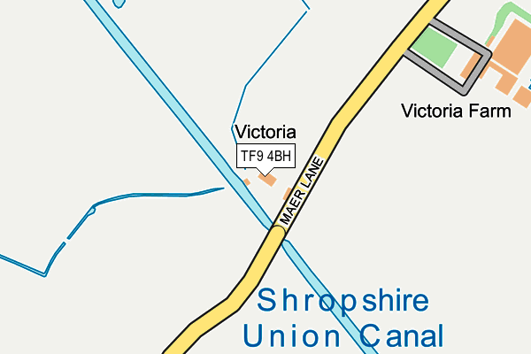 TF9 4BH map - OS OpenMap – Local (Ordnance Survey) TF9 4BH map - OS OpenMap – Local (Ordnance Survey)