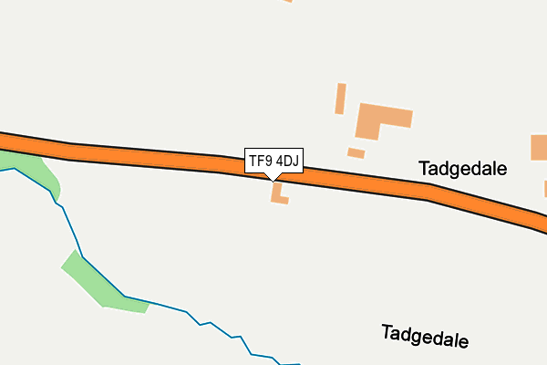 TF9 4DJ map - OS OpenMap – Local (Ordnance Survey) TF9 4DJ map - OS OpenMap – Local (Ordnance Survey)