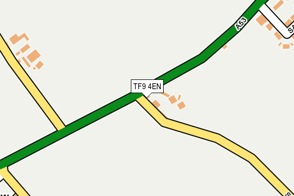 TF9 4EN map - OS OpenMap – Local (Ordnance Survey) TF9 4EN map - OS OpenMap – Local (Ordnance Survey)