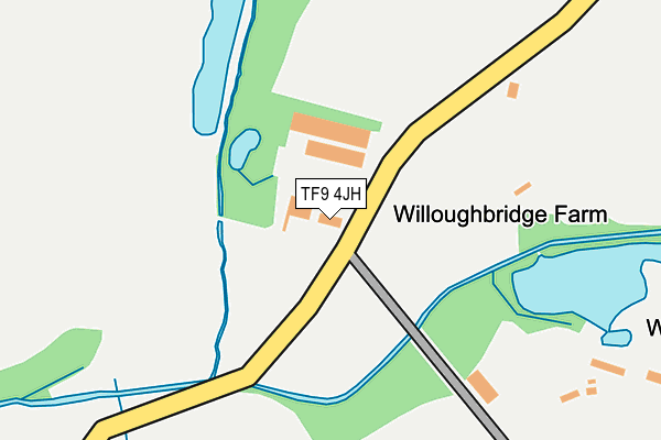 TF9 4JH map - OS OpenMap – Local (Ordnance Survey) TF9 4JH map - OS OpenMap – Local (Ordnance Survey)
