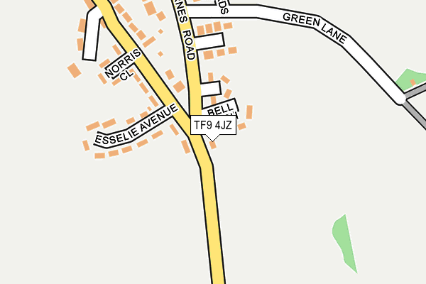 TF9 4JZ map - OS OpenMap – Local (Ordnance Survey) TF9 4JZ map - OS OpenMap – Local (Ordnance Survey)