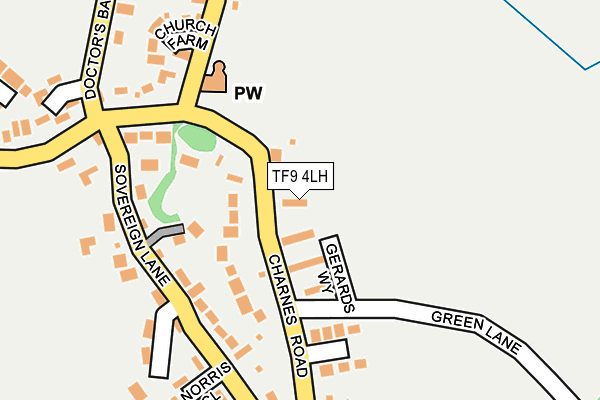 TF9 4LH map - OS OpenMap – Local (Ordnance Survey) TF9 4LH map - OS OpenMap – Local (Ordnance Survey)