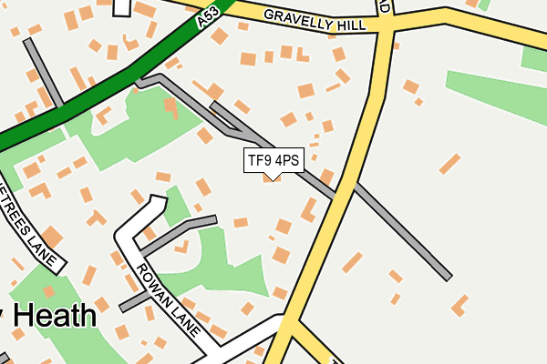 TF9 4PS map - OS OpenMap – Local (Ordnance Survey) TF9 4PS map - OS OpenMap – Local (Ordnance Survey)