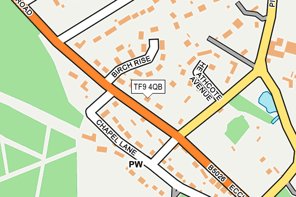 TF9 4QB map - OS OpenMap – Local (Ordnance Survey) TF9 4QB map - OS OpenMap – Local (Ordnance Survey)