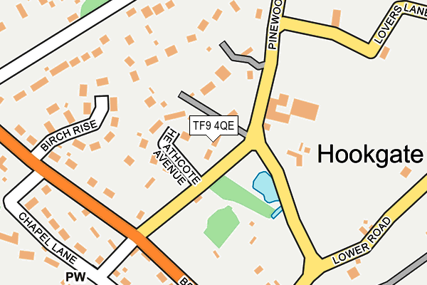 TF9 4QE map - OS OpenMap – Local (Ordnance Survey) TF9 4QE map - OS OpenMap – Local (Ordnance Survey)