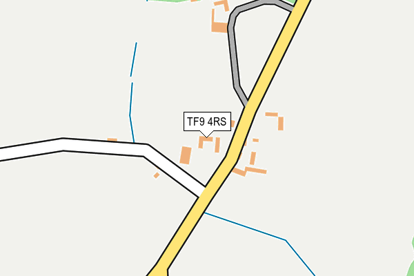 TF9 4RS map - OS OpenMap – Local (Ordnance Survey) TF9 4RS map - OS OpenMap – Local (Ordnance Survey)
