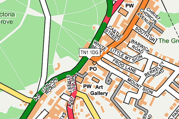 TN1 1DG map - OS OpenMap – Local (Ordnance Survey) TN1 1DG map - OS OpenMap – Local (Ordnance Survey)