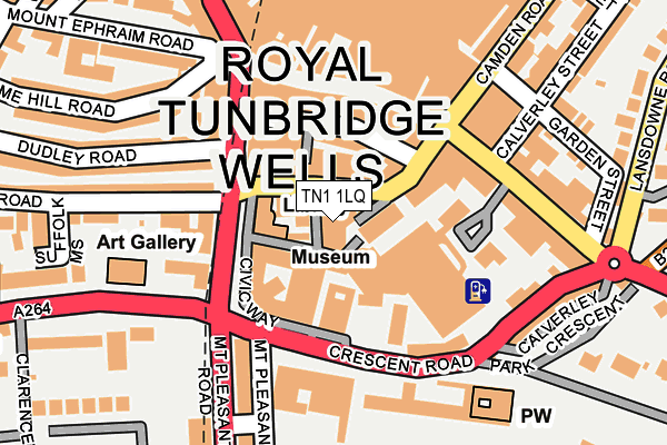 TN1 1LQ map - OS OpenMap – Local (Ordnance Survey) TN1 1LQ map - OS OpenMap – Local (Ordnance Survey)