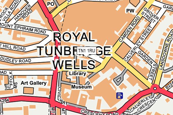 TN1 1RU map - OS OpenMap – Local (Ordnance Survey) TN1 1RU map - OS OpenMap – Local (Ordnance Survey)