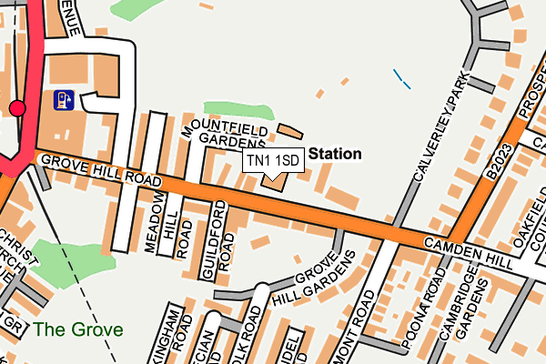TN1 1SD map - OS OpenMap – Local (Ordnance Survey) TN1 1SD map - OS OpenMap – Local (Ordnance Survey)