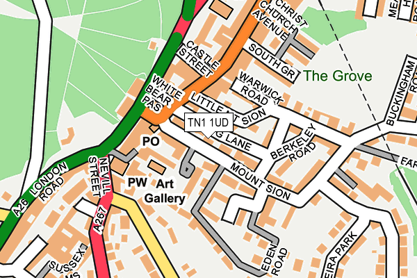 TN1 1UD map - OS OpenMap – Local (Ordnance Survey) TN1 1UD map - OS OpenMap – Local (Ordnance Survey)