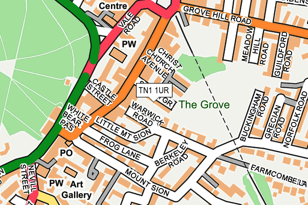 TN1 1UR map - OS OpenMap – Local (Ordnance Survey)