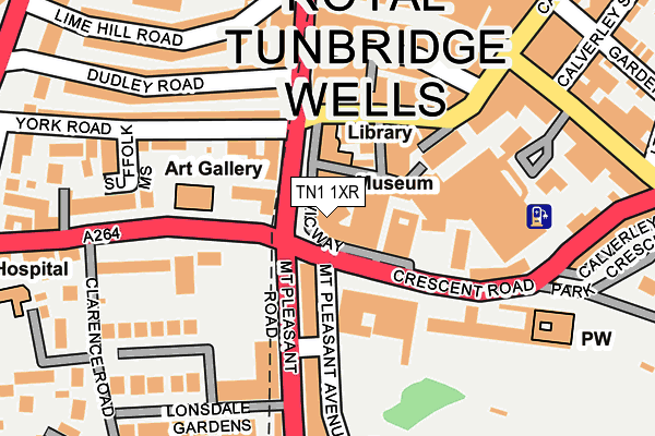 TN1 1XR map - OS OpenMap – Local (Ordnance Survey) TN1 1XR map - OS OpenMap – Local (Ordnance Survey)