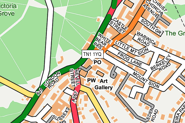 TN1 1YQ map - OS OpenMap – Local (Ordnance Survey) TN1 1YQ map - OS OpenMap – Local (Ordnance Survey)