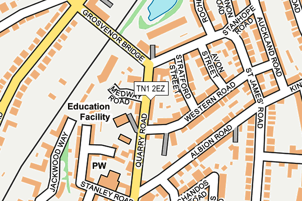 TN1 2EZ map - OS OpenMap – Local (Ordnance Survey) TN1 2EZ map - OS OpenMap – Local (Ordnance Survey)