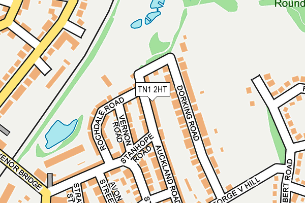 TN1 2HT map - OS OpenMap – Local (Ordnance Survey) TN1 2HT map - OS OpenMap – Local (Ordnance Survey)
