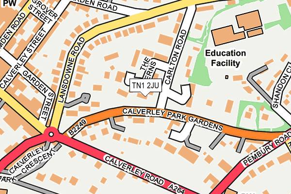 TN1 2JU map - OS OpenMap – Local (Ordnance Survey) TN1 2JU map - OS OpenMap – Local (Ordnance Survey)