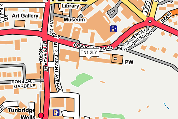 TN1 2LY map - OS OpenMap – Local (Ordnance Survey) TN1 2LY map - OS OpenMap – Local (Ordnance Survey)
