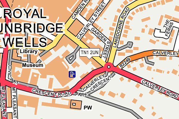 TN1 2UN map - OS OpenMap – Local (Ordnance Survey) TN1 2UN map - OS OpenMap – Local (Ordnance Survey)