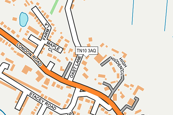 TN10 3AQ map - OS OpenMap – Local (Ordnance Survey) TN10 3AQ map - OS OpenMap – Local (Ordnance Survey)