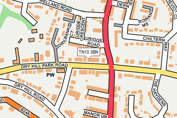 TN10 3BN map - OS OpenMap – Local (Ordnance Survey) TN10 3BN map - OS OpenMap – Local (Ordnance Survey)