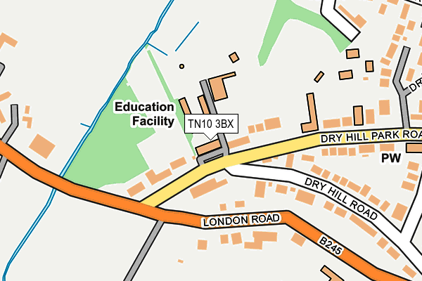 TN10 3BX map - OS OpenMap – Local (Ordnance Survey) TN10 3BX map - OS OpenMap – Local (Ordnance Survey)