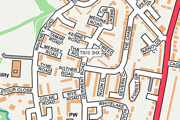 TN10 3HX map - OS OpenMap – Local (Ordnance Survey) TN10 3HX map - OS OpenMap – Local (Ordnance Survey)