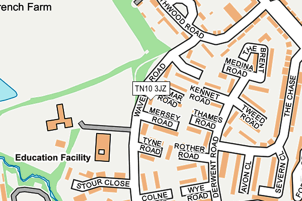 TN10 3JZ map - OS OpenMap – Local (Ordnance Survey) TN10 3JZ map - OS OpenMap – Local (Ordnance Survey)