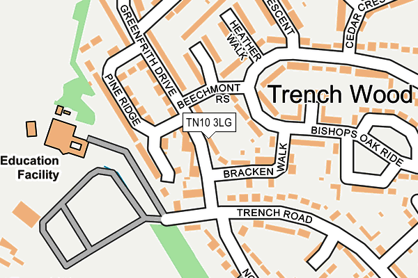TN10 3LG map - OS OpenMap – Local (Ordnance Survey) TN10 3LG map - OS OpenMap – Local (Ordnance Survey)