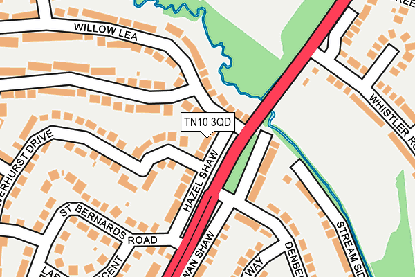 TN10 3QD map - OS OpenMap – Local (Ordnance Survey) TN10 3QD map - OS OpenMap – Local (Ordnance Survey)
