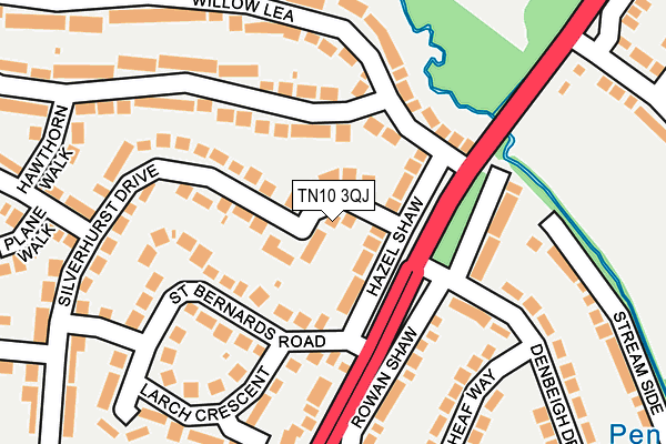 TN10 3QJ map - OS OpenMap – Local (Ordnance Survey) TN10 3QJ map - OS OpenMap – Local (Ordnance Survey)