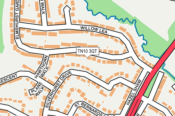 TN10 3QT map - OS OpenMap – Local (Ordnance Survey) TN10 3QT map - OS OpenMap – Local (Ordnance Survey)