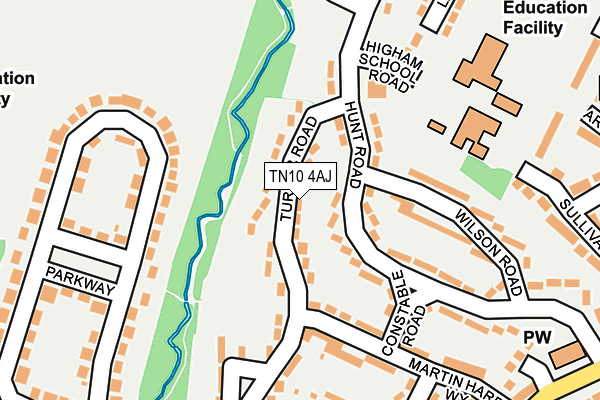 TN10 4AJ map - OS OpenMap – Local (Ordnance Survey) TN10 4AJ map - OS OpenMap – Local (Ordnance Survey)