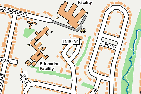 TN10 4AY map - OS OpenMap – Local (Ordnance Survey) TN10 4AY map - OS OpenMap – Local (Ordnance Survey)