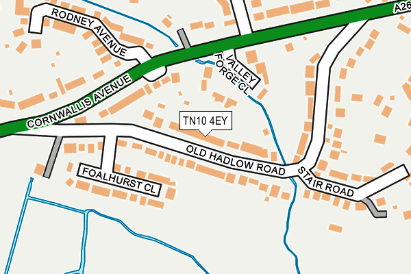 TN10 4EY map - OS OpenMap – Local (Ordnance Survey) TN10 4EY map - OS OpenMap – Local (Ordnance Survey)