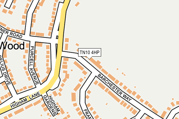 TN10 4HP map - OS OpenMap – Local (Ordnance Survey) TN10 4HP map - OS OpenMap – Local (Ordnance Survey)