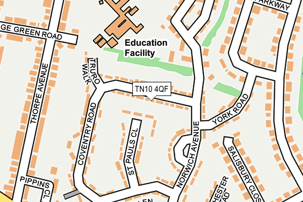 TN10 4QF map - OS OpenMap – Local (Ordnance Survey) TN10 4QF map - OS OpenMap – Local (Ordnance Survey)