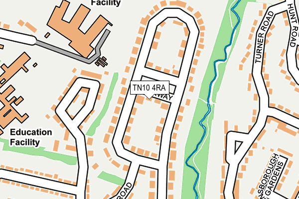TN10 4RA map - OS OpenMap – Local (Ordnance Survey) TN10 4RA map - OS OpenMap – Local (Ordnance Survey)