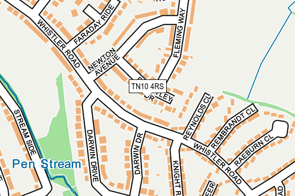 TN10 4RS map - OS OpenMap – Local (Ordnance Survey) TN10 4RS map - OS OpenMap – Local (Ordnance Survey)