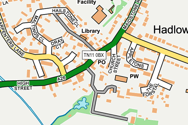 TN11 0BX map - OS OpenMap – Local (Ordnance Survey) TN11 0BX map - OS OpenMap – Local (Ordnance Survey)