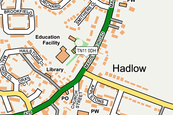 TN11 0DH map - OS OpenMap – Local (Ordnance Survey) TN11 0DH map - OS OpenMap – Local (Ordnance Survey)