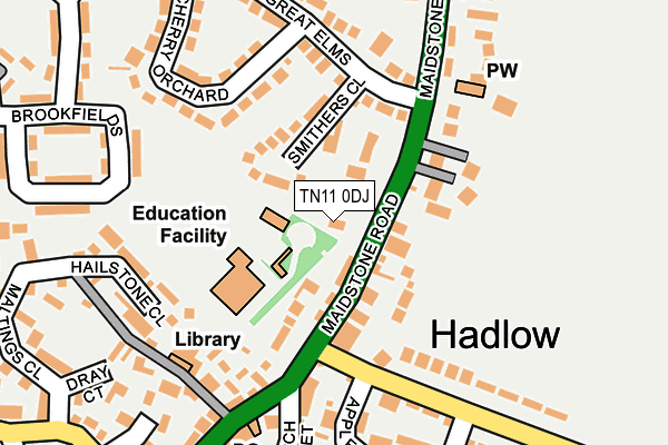 TN11 0DJ map - OS OpenMap – Local (Ordnance Survey)